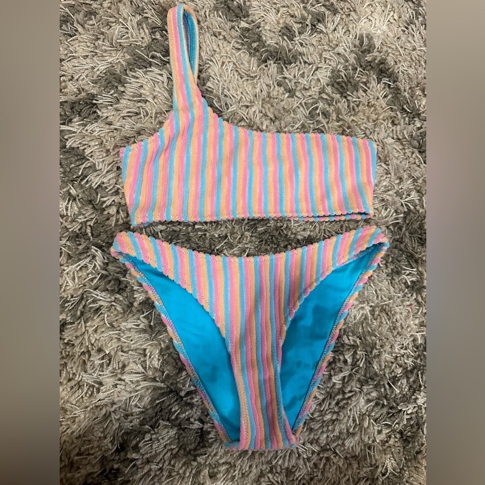Triangl Melrose Swimsuit in Sherbet Stripe